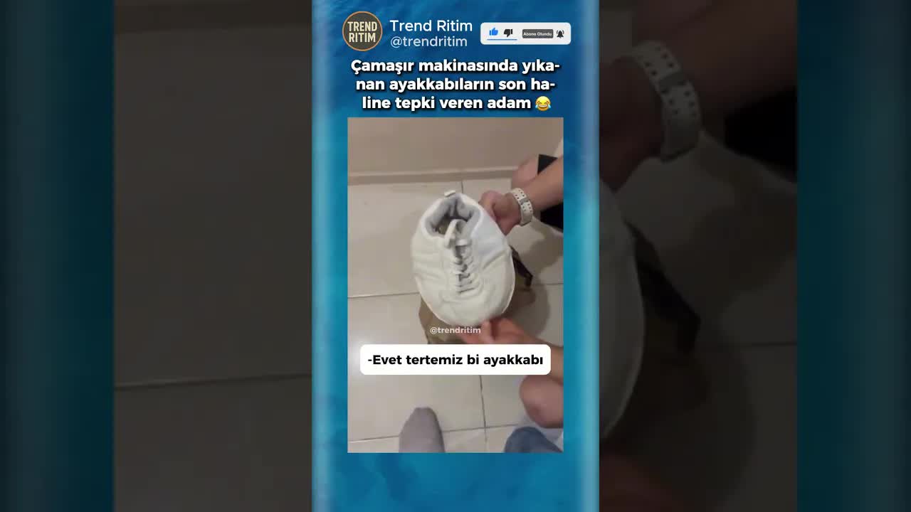 Ayakkabı Makinesinde Yıkama Sonucu