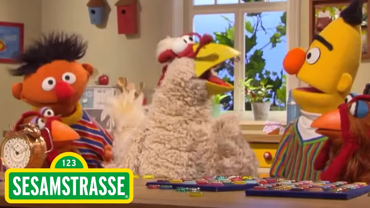 Ernie und Bert suchen einen neuen Wecker
