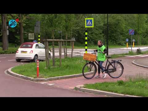 Praktisch fietsexamen voor basisschoolleerlingen in Heiloo