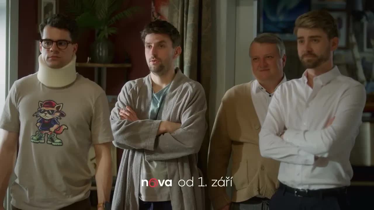 Scéna z seriálu Boží plán: Konfrontace v bytě