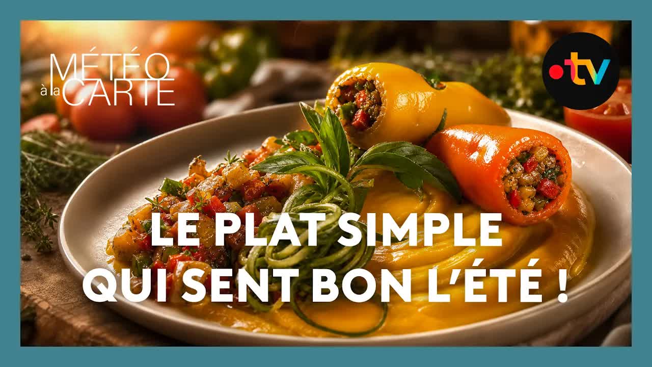 Poivrons farcis au chèvre avec un chef provençal