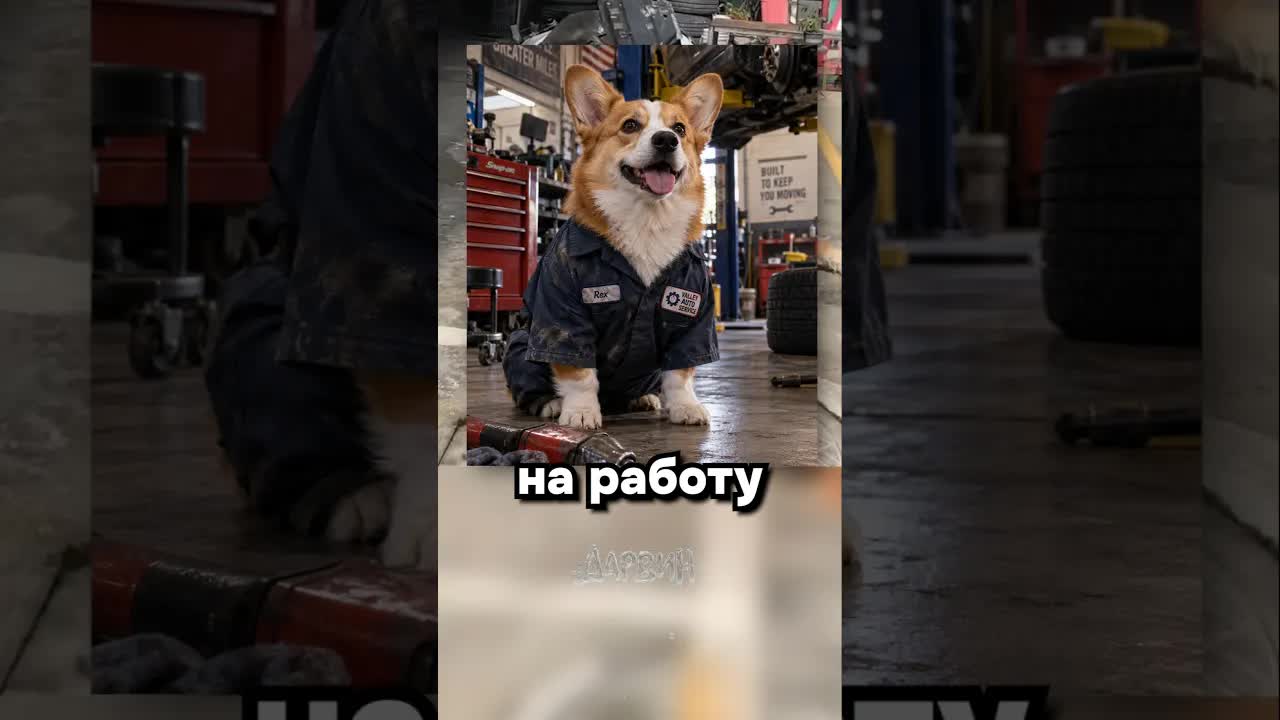 Веселый корги Дуриан и его друг Хэппи