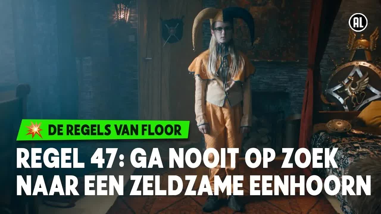 Floor zoekt de zeldzame eenhoornsticker