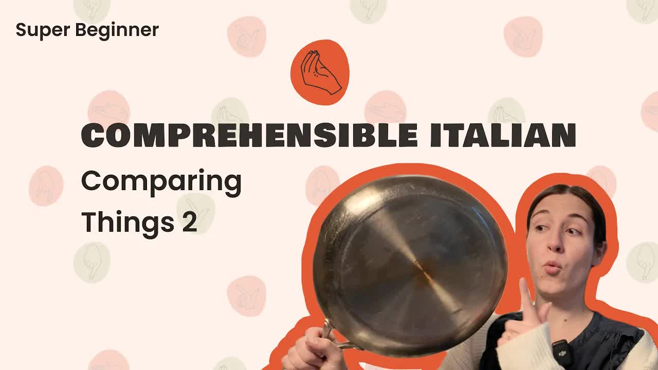 Confrontare oggetti e opposti in italiano