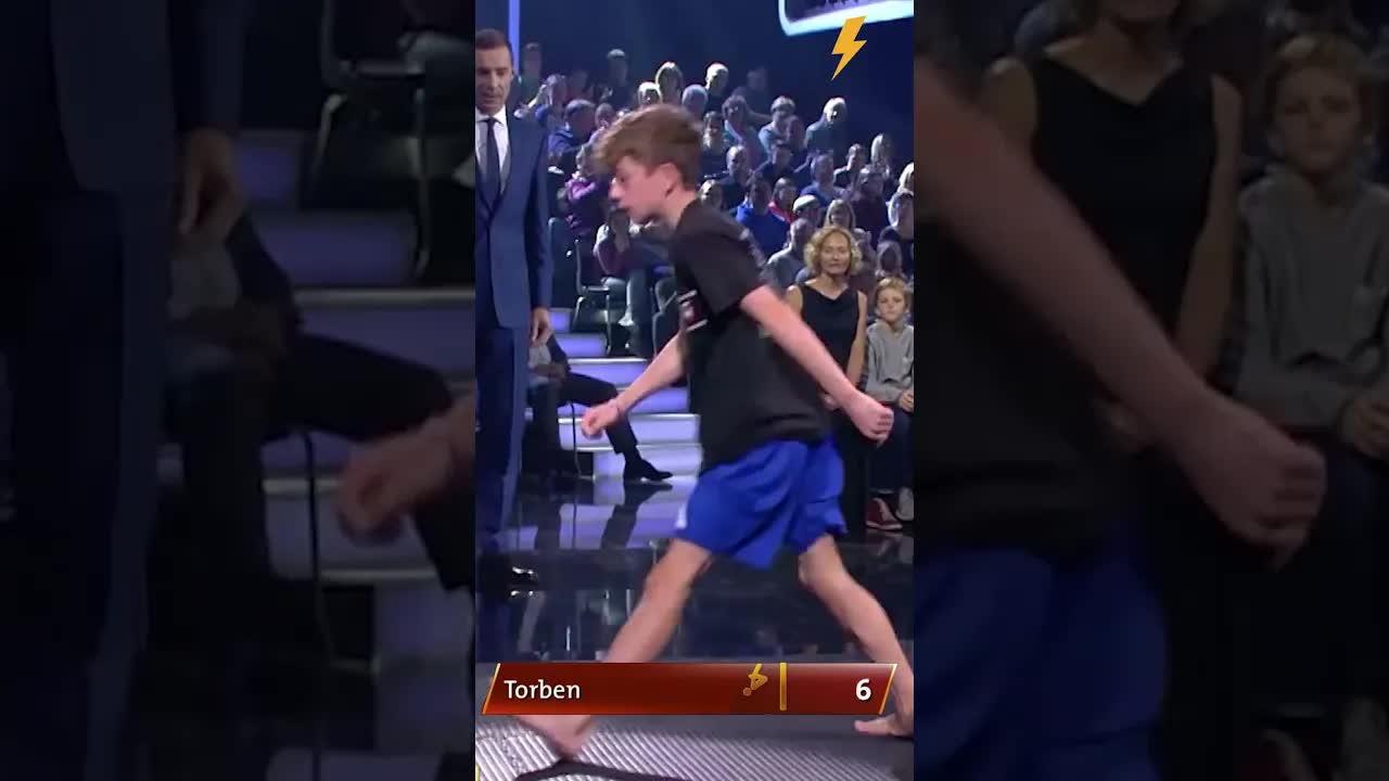 Torben macht Wandsaltos im Duell
