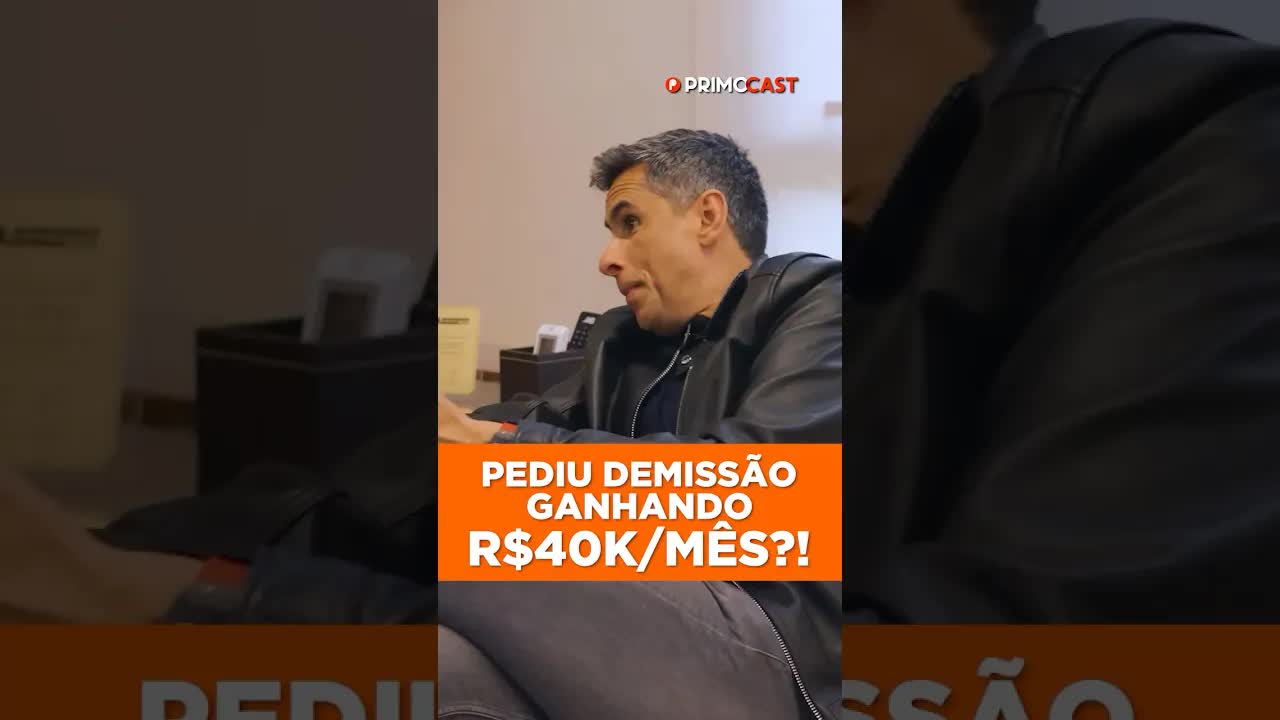 Como pedi demissão ganhando 40 mil