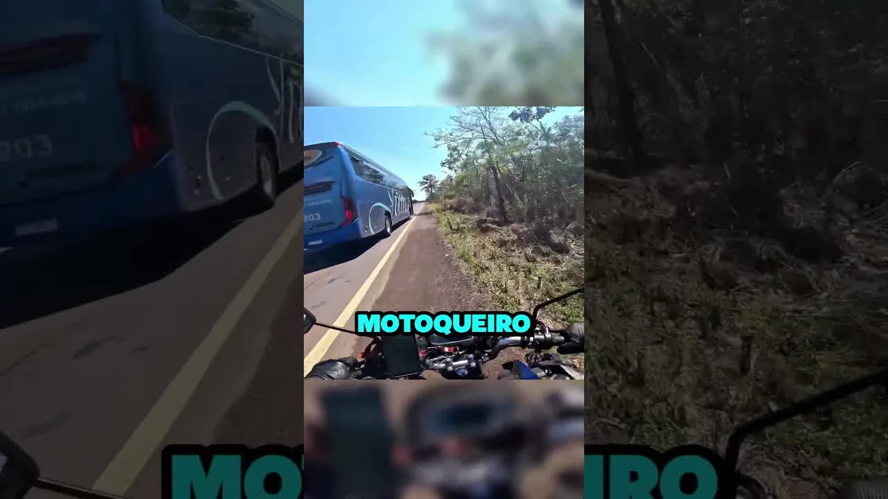 Motoqueiro Ignora Aviso do Ônibus e Vê Mochila Pegando Fogo