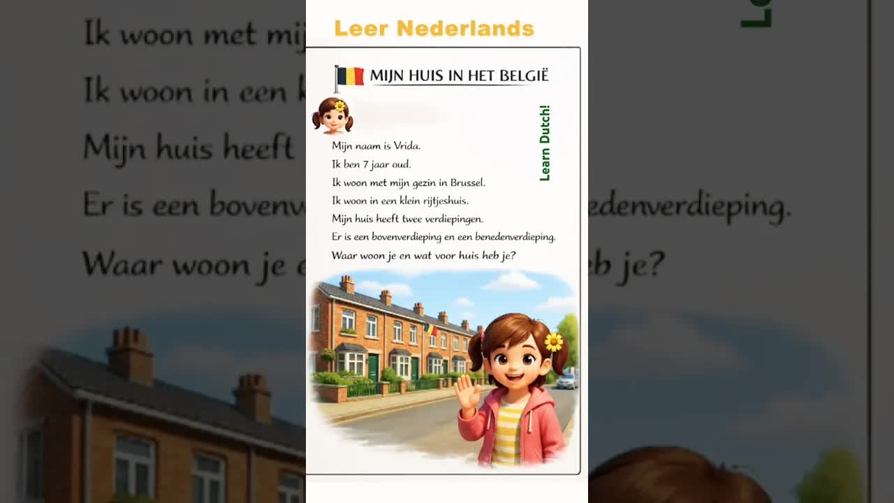 Mijn naam is Frida en ik woon in Brussel