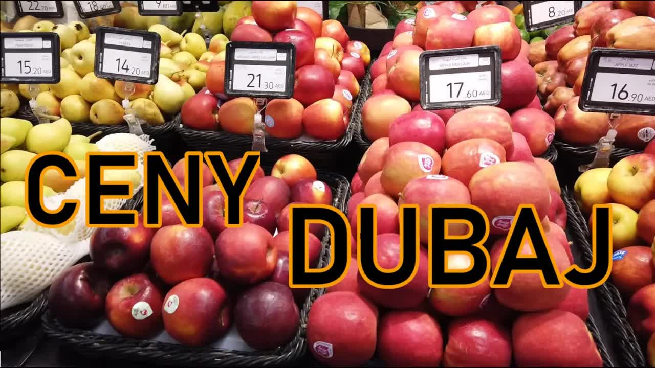 Ceny w supermarketie w Dubaju