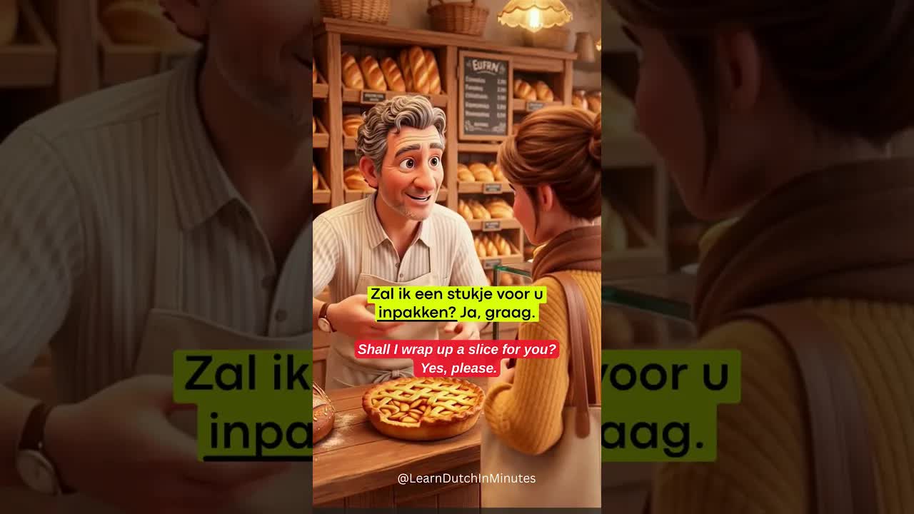 Een gesprek bij de bakker