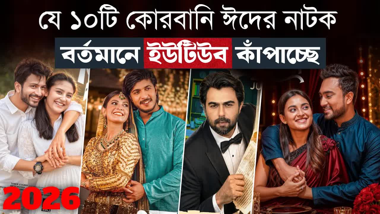 ২০২৬ এর ঈদে ইউটিউবে ঝড় তোলা সেরা ১০টি নাটক
