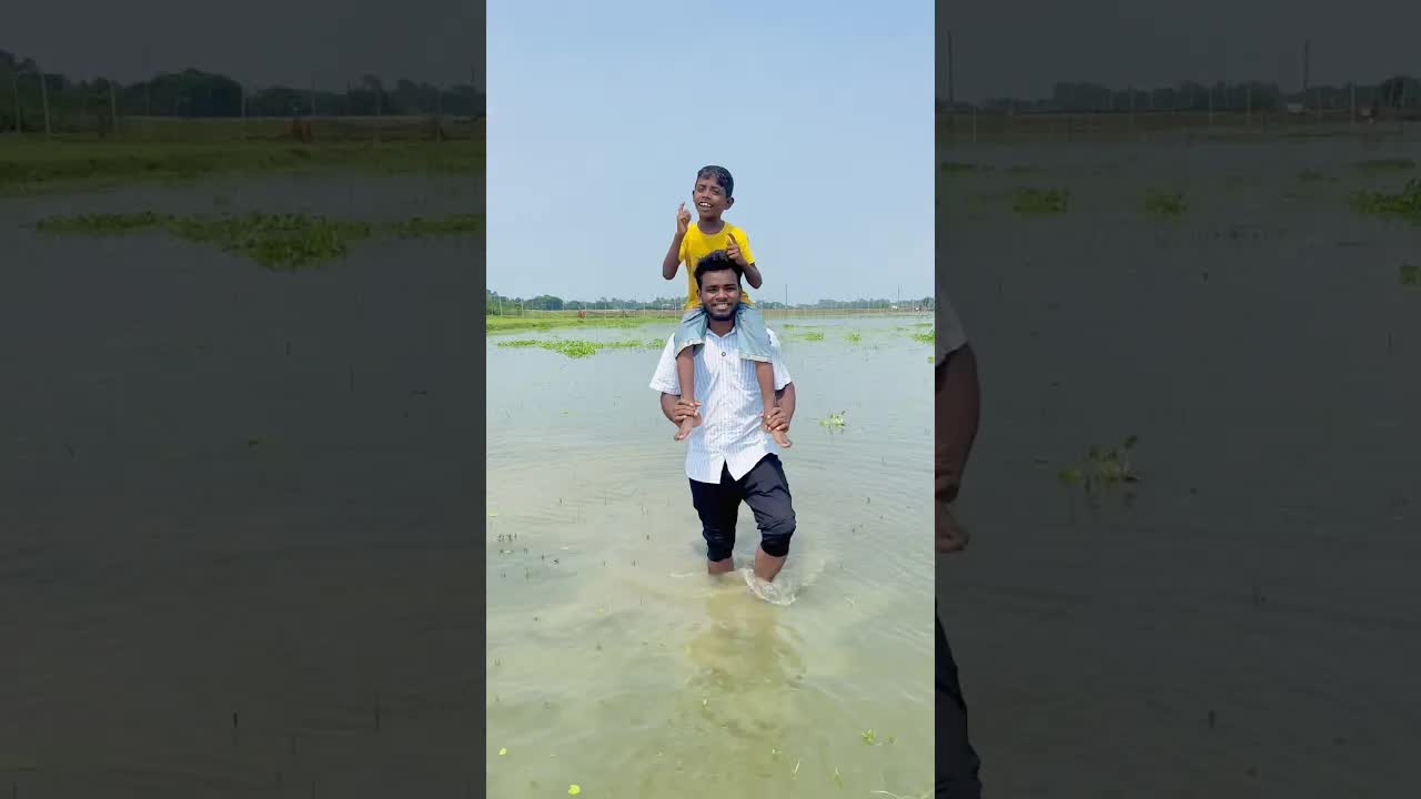 राजू ने बाढ़ वाले रास्ते से पार किया