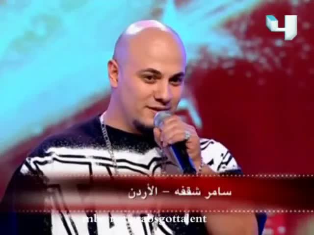 سامر شقفه يقدم أغنيّة راب في عرب آيدول