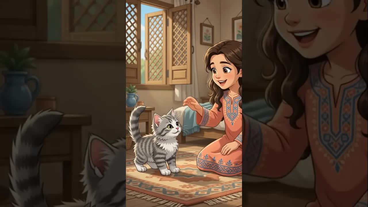 أنقذوا قطة صغيرة تحت المطر