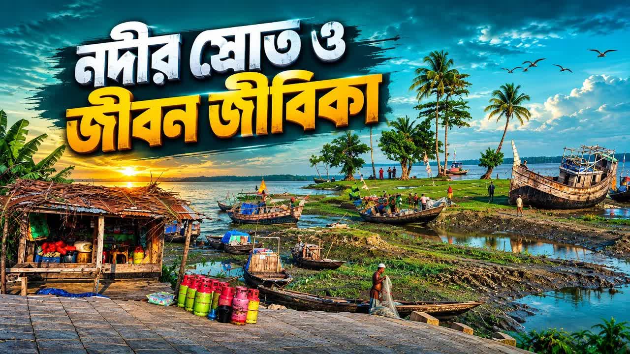 নদীর স্রোত ও পানপট্টি লঞ্চঘাটের গল্প