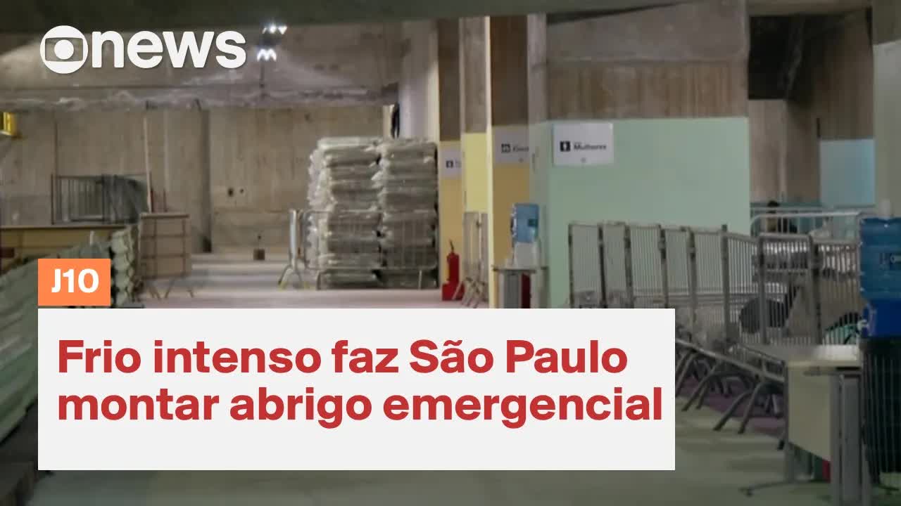 Frio intenso em São Paulo leva à criação de abrigo emergencial