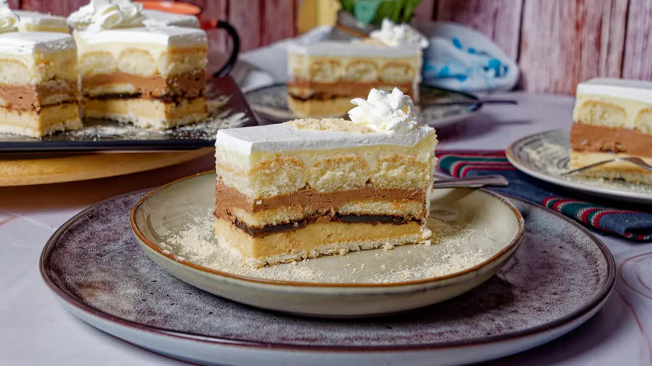 Torta od tri fila bez pečenja sa keksom