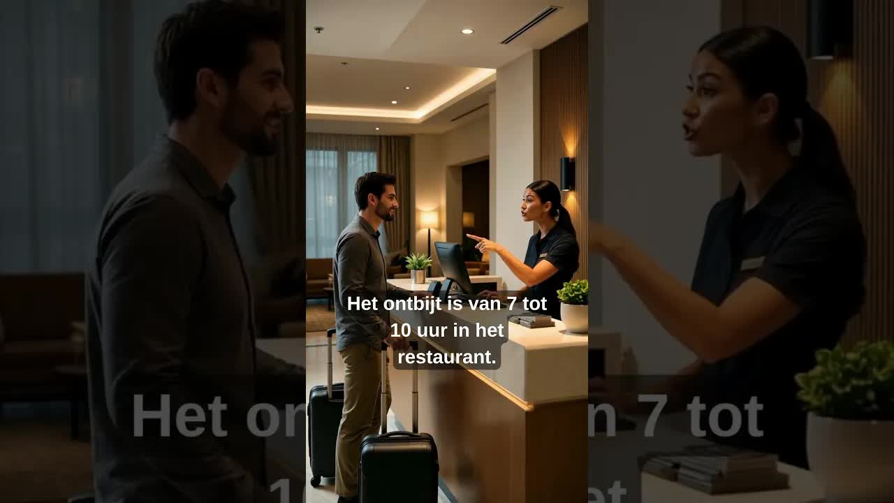 Inchecken in een hotel