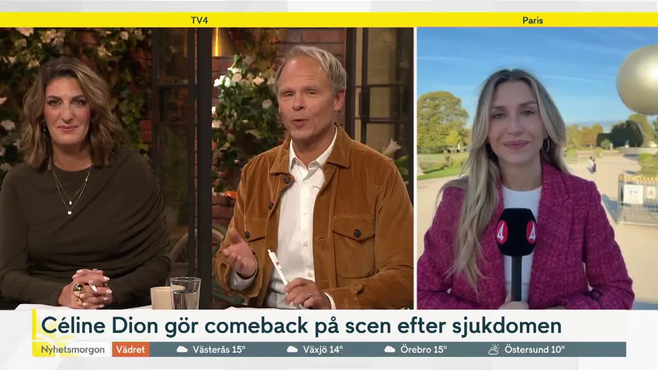Céline Dion gör comeback i Paris efter sjukdom