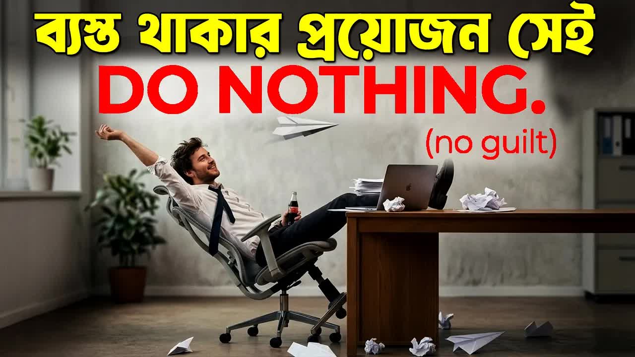 নিজেকে ব্যস্ত রাখার প্রয়োজন নেই