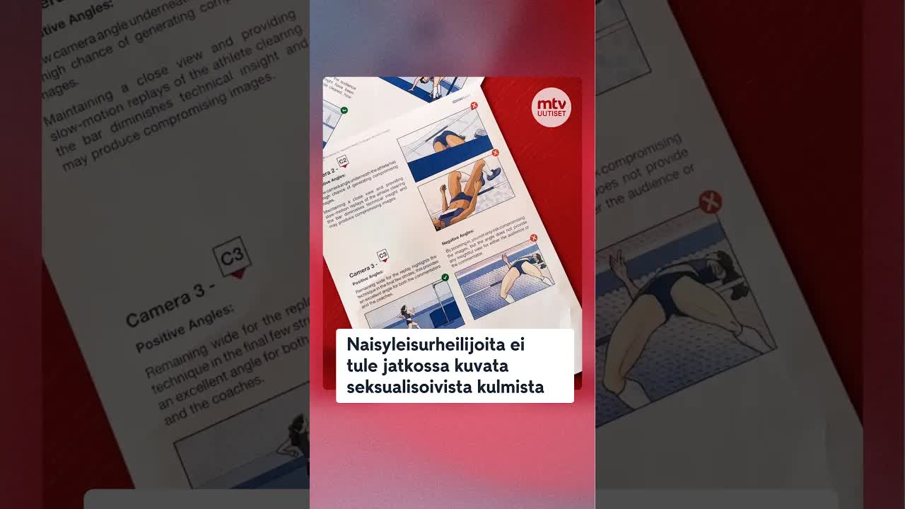 Uudet ohjeet naisyleisurheilijoiden kuvaamisesta