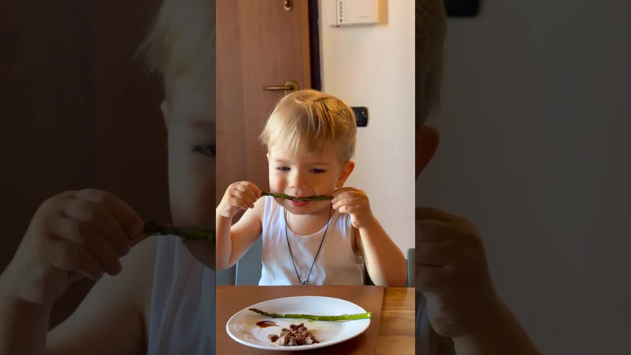 Nolan e gli asparagi: pranzo in famiglia