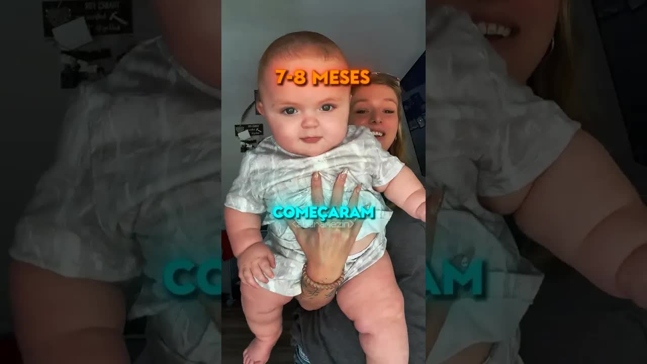 Como o bebê cresceu rápido em oito meses