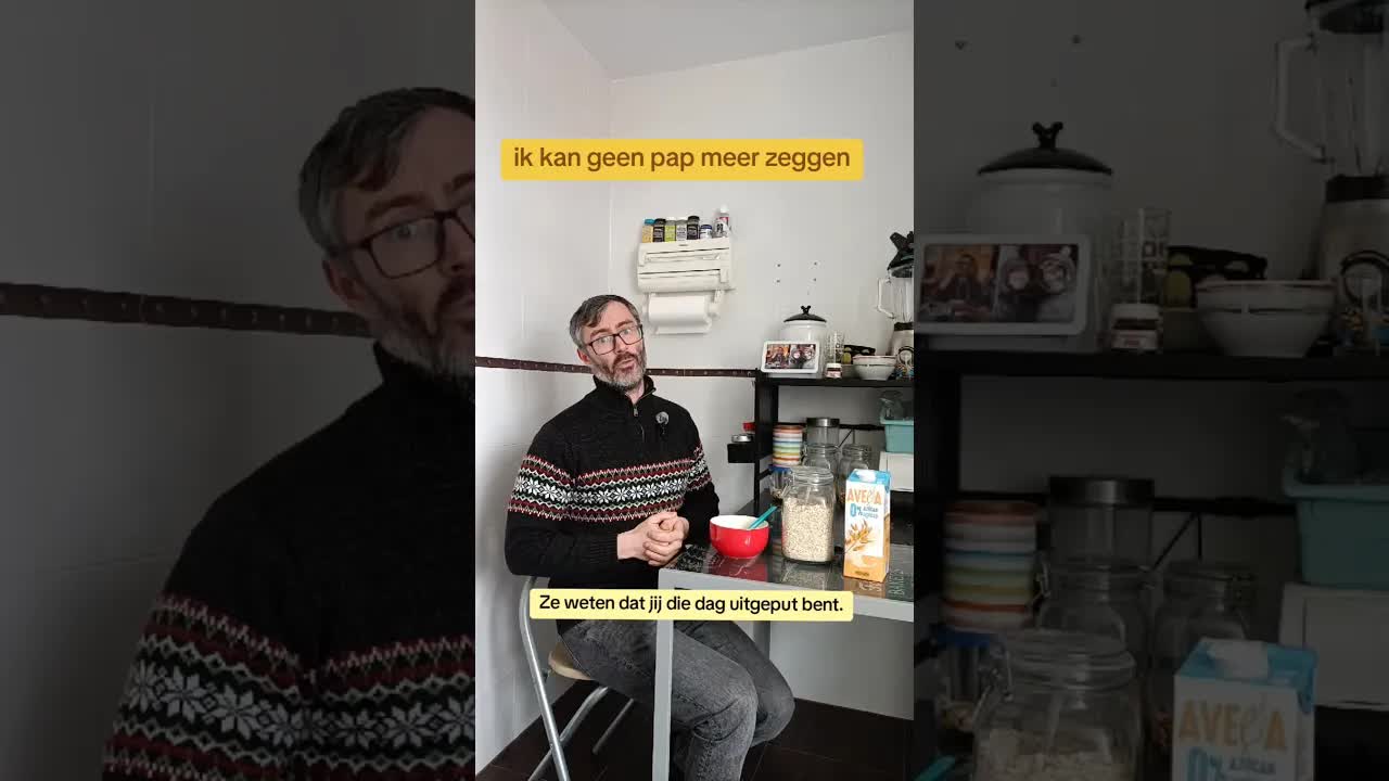 Ik kan geen pap meer zeggen: Nederlandse uitdrukking