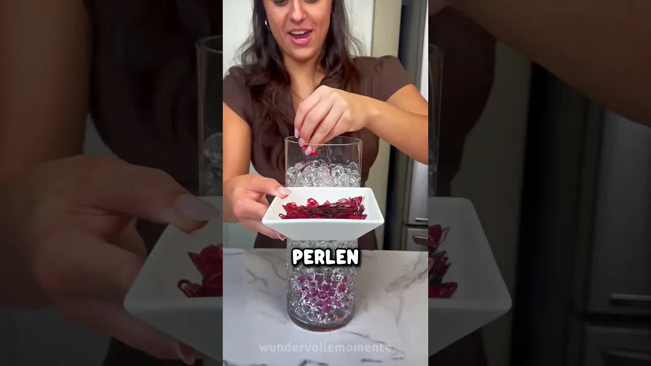 Ein besonderes Hochzeitsgeschenk aus Glas und Perlen