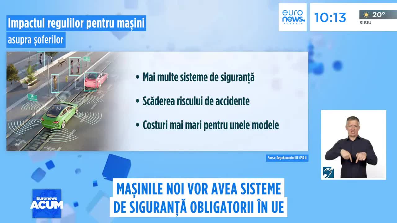 Noile reguli UE de siguranță pentru mașini noi