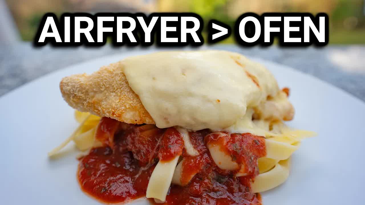 Chicken Parmesan im Airfryer perfekt zubereiten