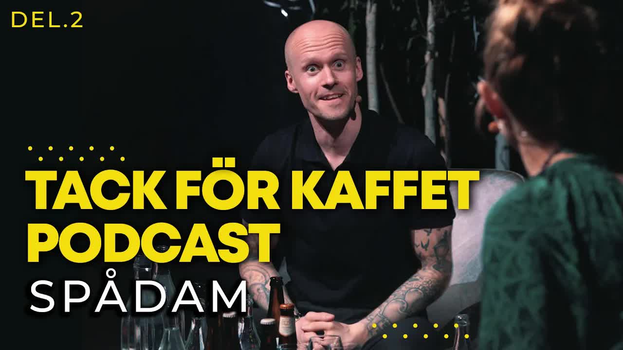 Spådam och längdmätning på Tack För Kaffet-podden