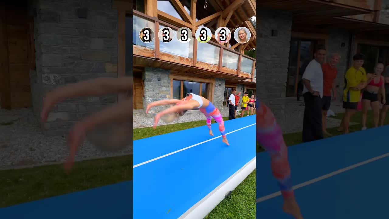 Wer macht die wenigsten Tricks auf der Airtrack?