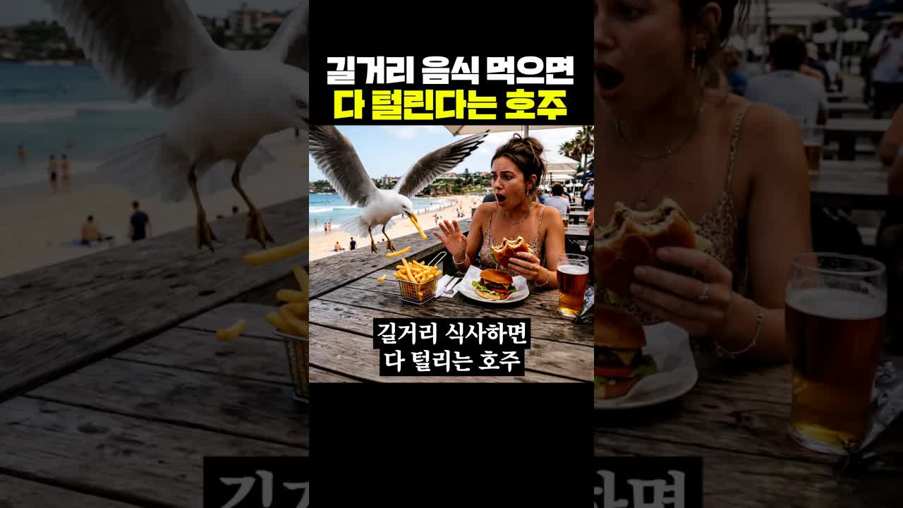 호주에서 길거리 음식 먹는 위험한 방법