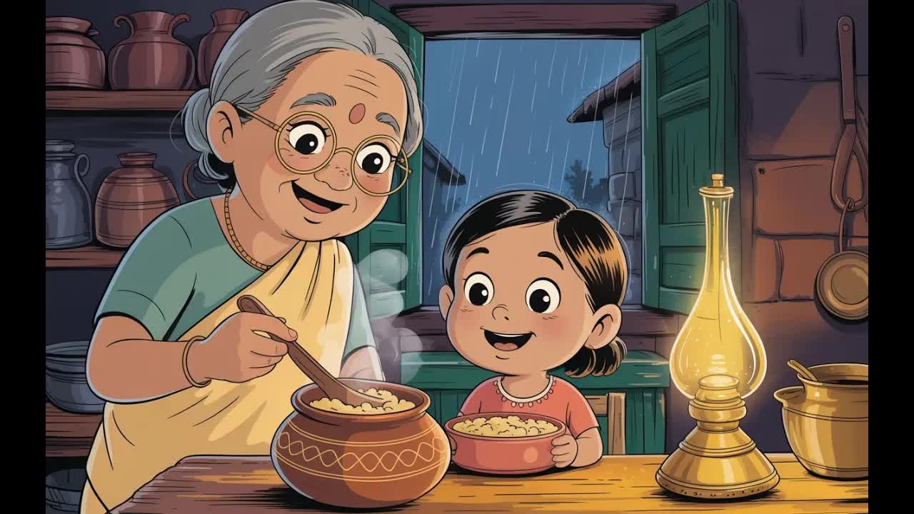 ঠাকুমা আর নাতনির বর্ষার দিন