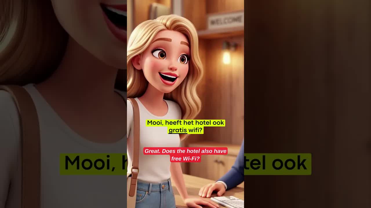 Inchecken in een hotel in het Nederlands