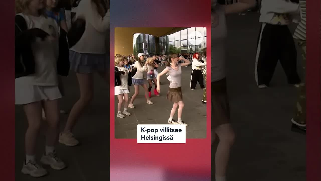 K-pop tanssii Helsingin Oodin edustalla