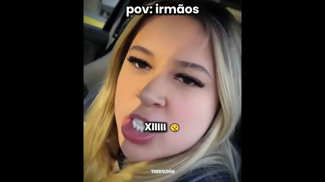 Irmã faz cara feia e causa confusão
