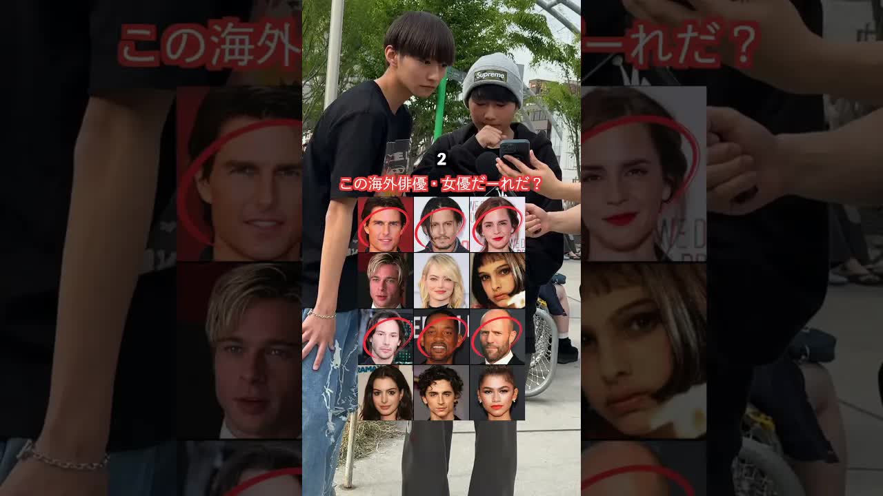 ハリウッド俳優の名前当てクイズ