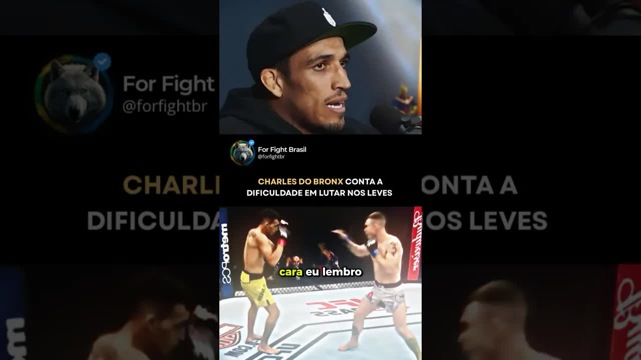 Charles Oliveira conta sua luta contra Feldo
