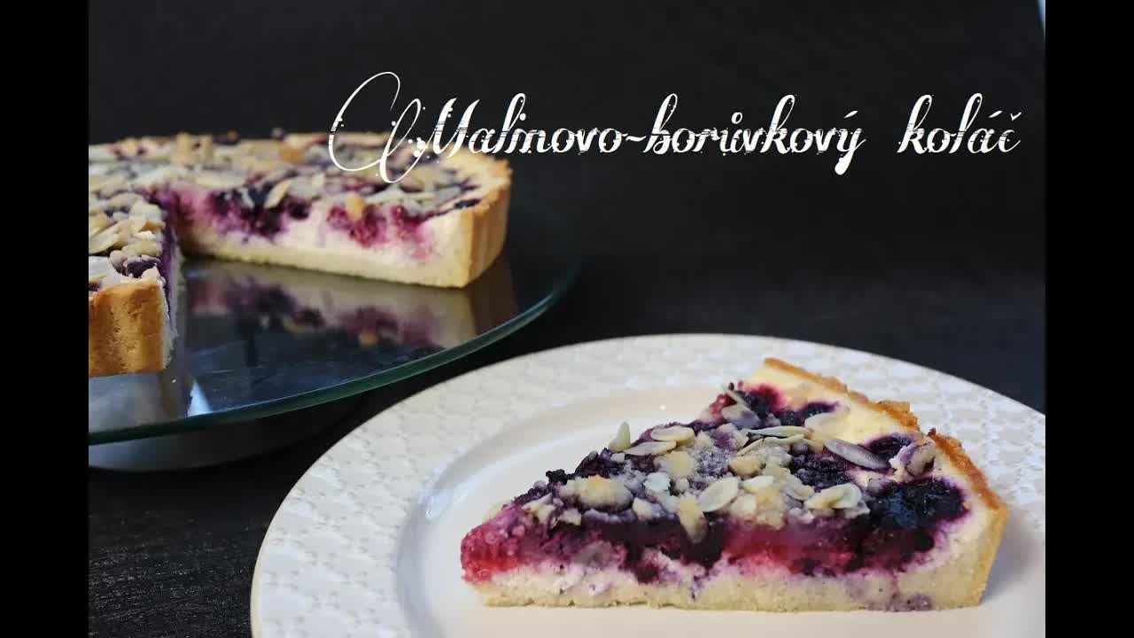 Recept na nízkosacharidový malinovo-borůvkový koláč