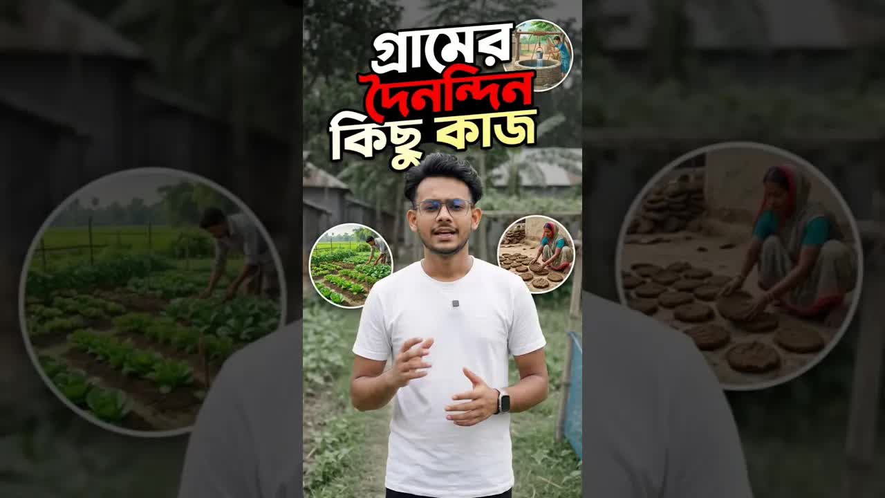 গ্রামের দৈনন্দিন কাজ শেখা