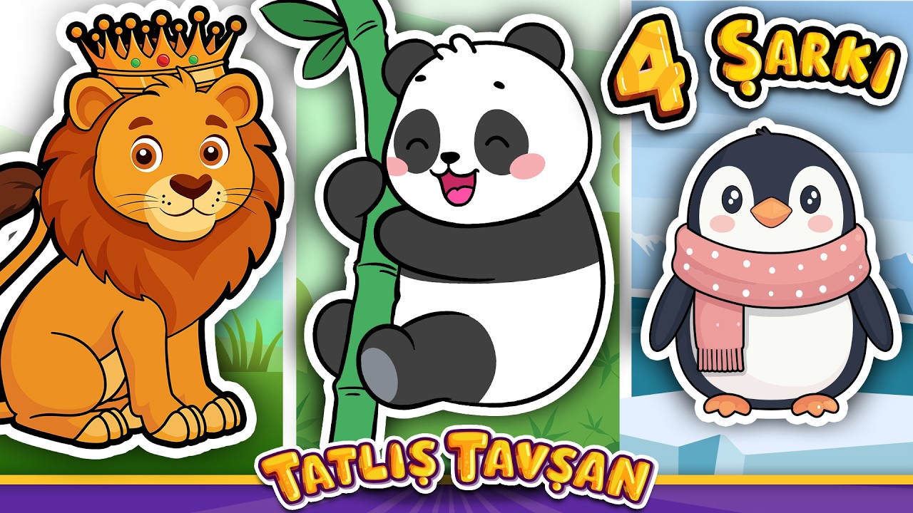 Aslan, Dinozor, Panda ve Penguen Şarkıları