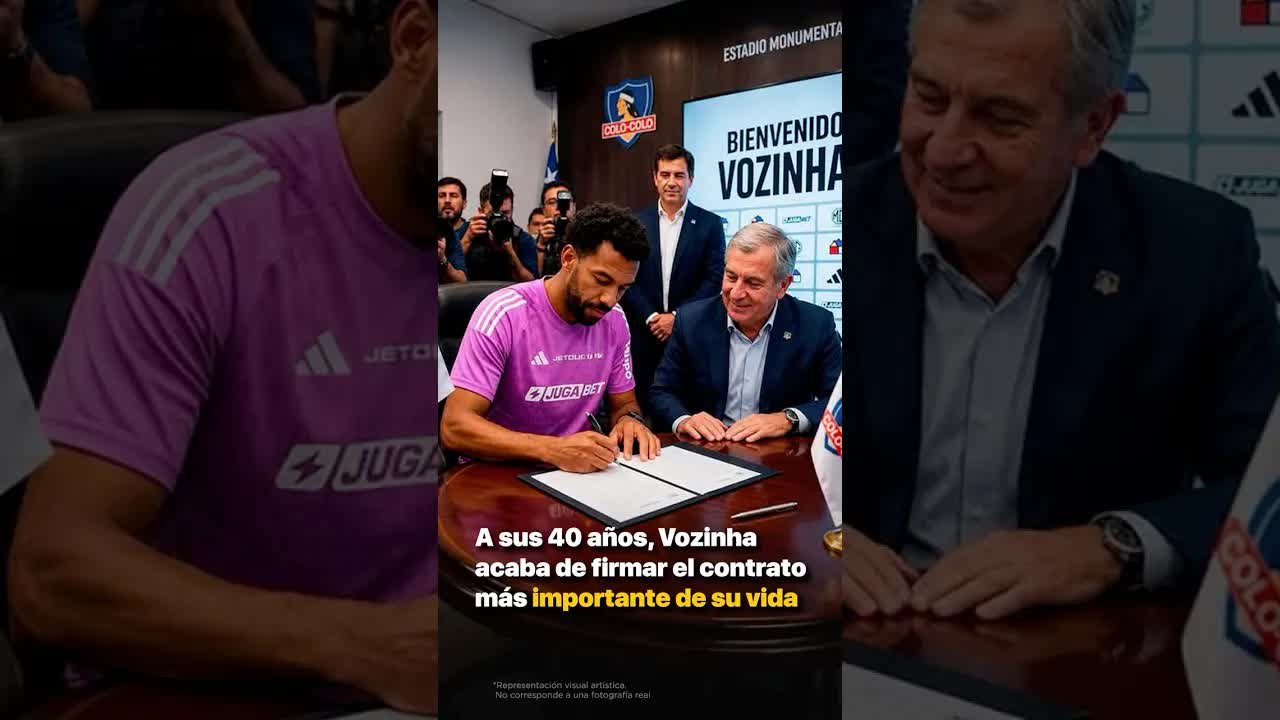 Vozinha firma con Colo Colo a los 40 años