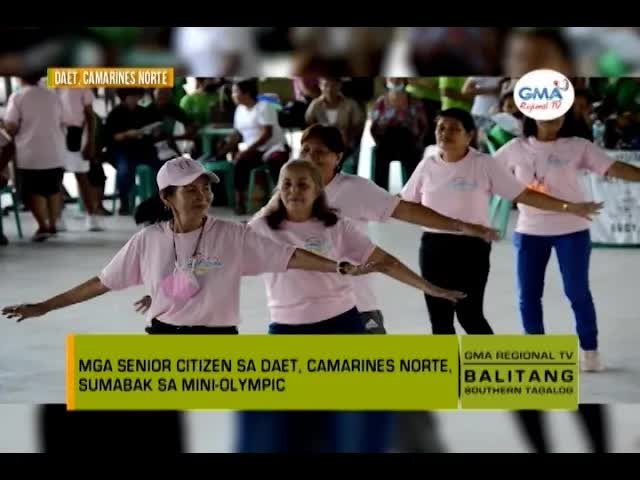 Mini Olympics para sa mga senior citizen sa Daet