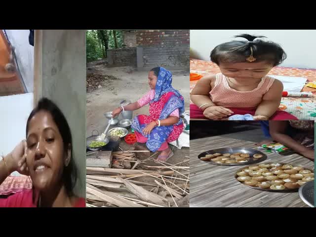 দই পুচকা বানানো এবং দিদির বিয়ের কার্ড দেখা