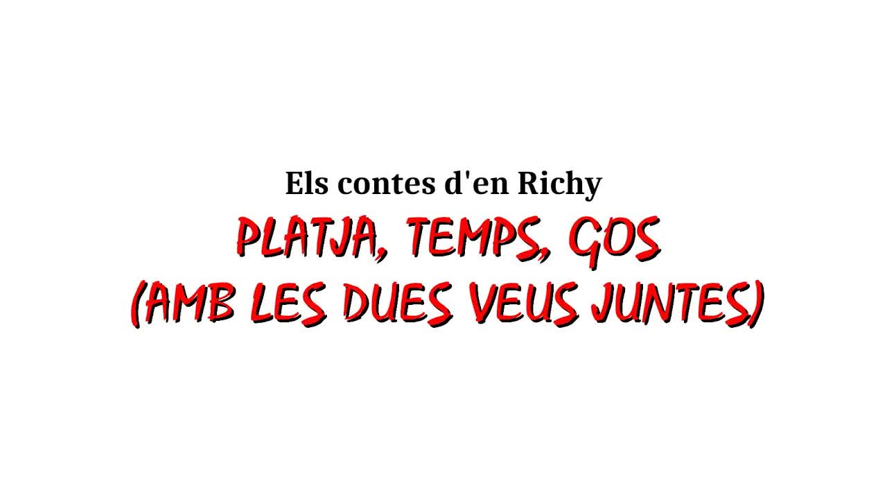 Un dia estrany a la platja amb un gos parlant