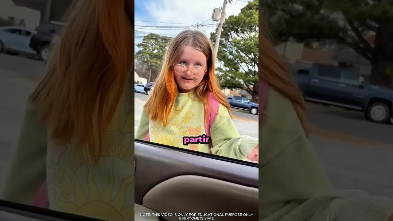 Sa maman et son papa viennent la chercher