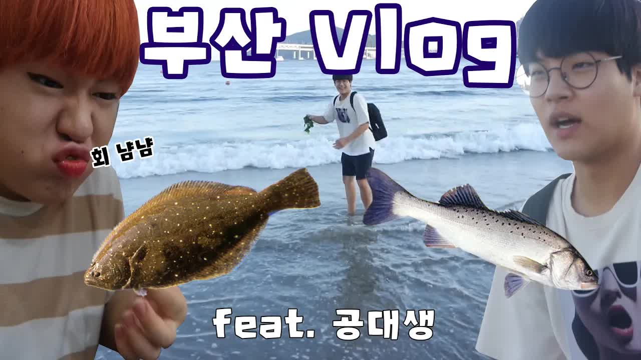 부산 광안리에서 회 먹고 바다 보다