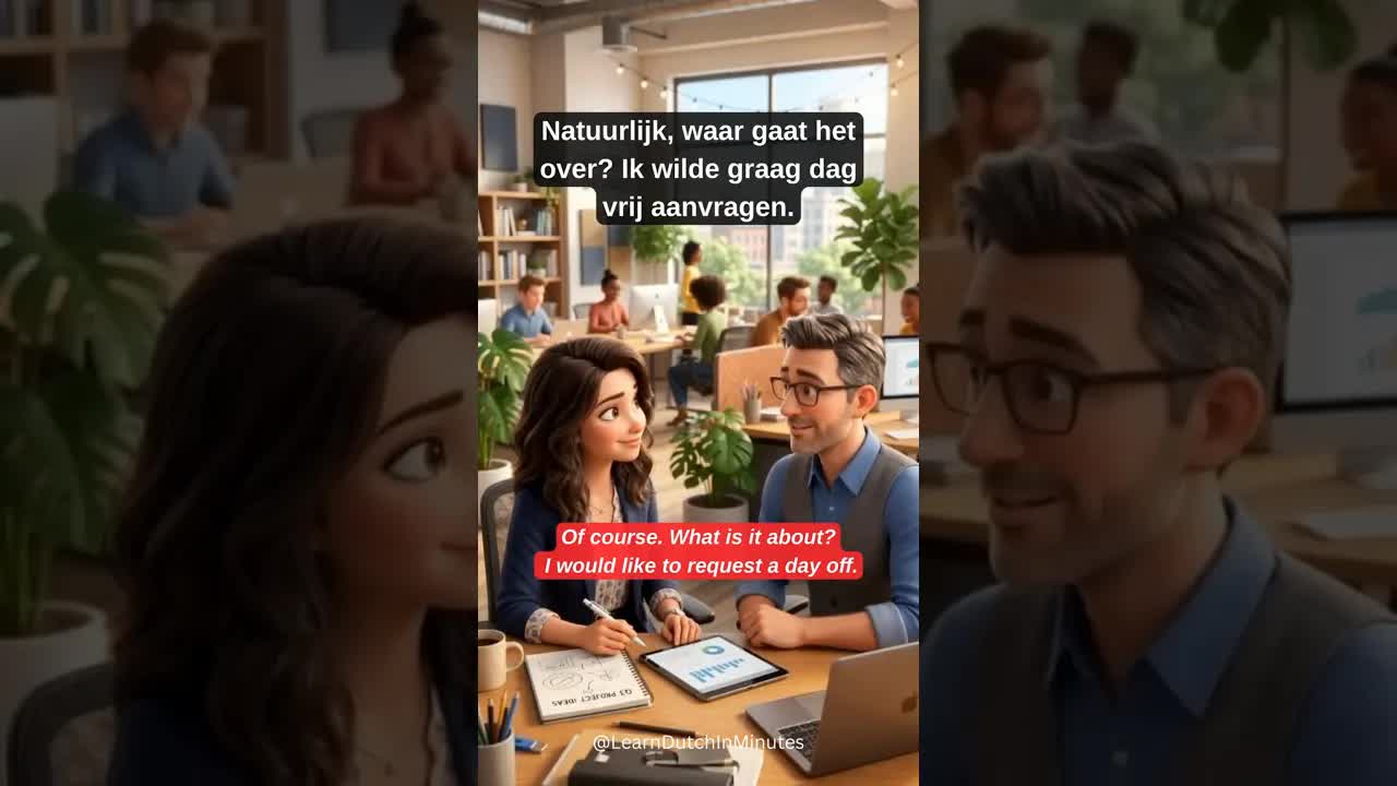 Een dag vrij aanvragen op het werk